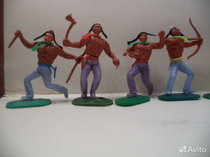 Солдатики Индейцы своппеты Гонг Конг 1980е годы