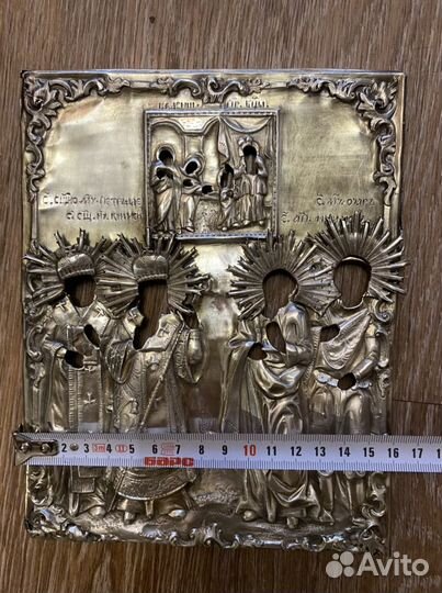 Серебряный оклад на икону