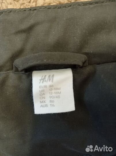 Куртка- парка осенняя для девочки 12-18 мес, 86 р