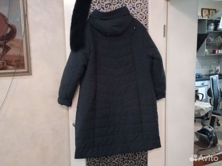 Пальто женское зимнее, стеганое, 66-68 разм