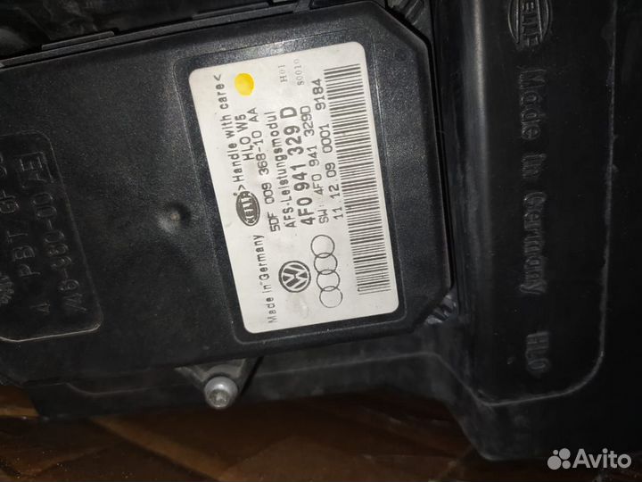 Фара передняя Audi a6 c6 рестайлинг