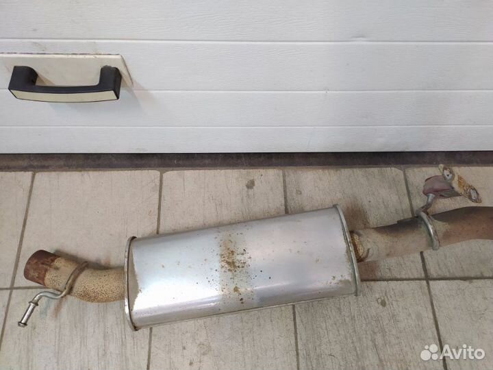 Глушитель задний Volkswagen Touareg GP AZZ; BAA