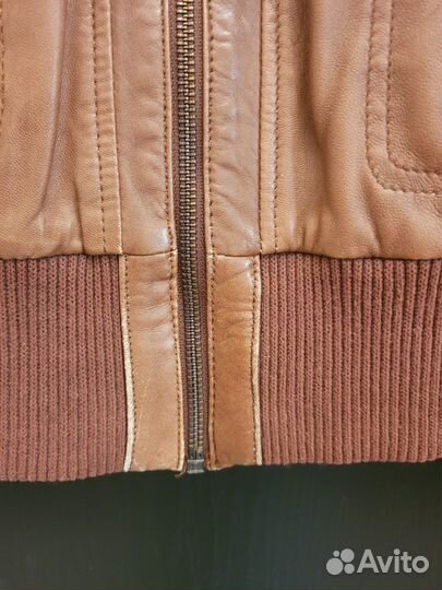 Куртка кожаная женская размер 46