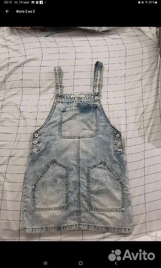 Джинсовый сарафан для девочки