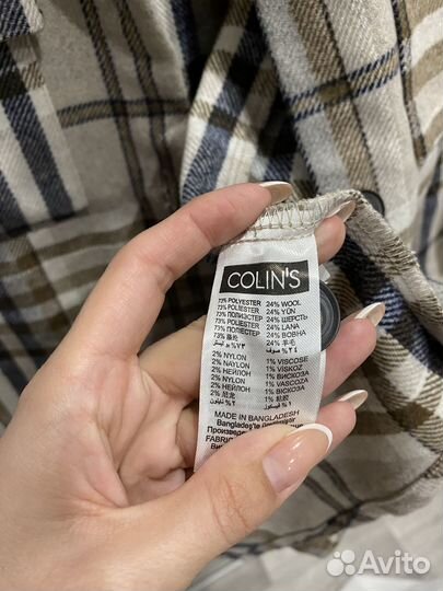 Рубашка женская в клетку новая Colin's размер XS