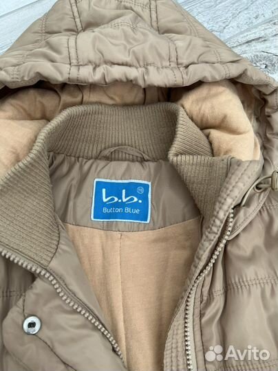 Пальто для девочки button blue