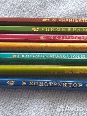 Карандаши черного цвета простые(1950-70 гг). СССР