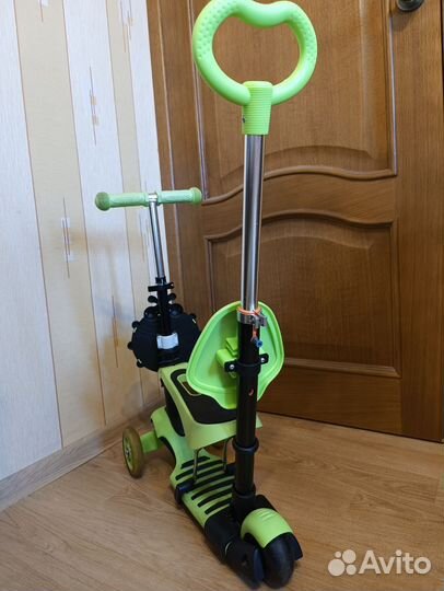 Самокат беговел 3 в 1 с ручкой