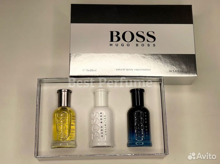 Hugo Boss 3*30 мл подарочный набор мужских духов