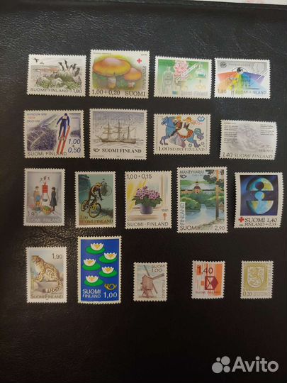Почтовые марки, Финляндия, чистые