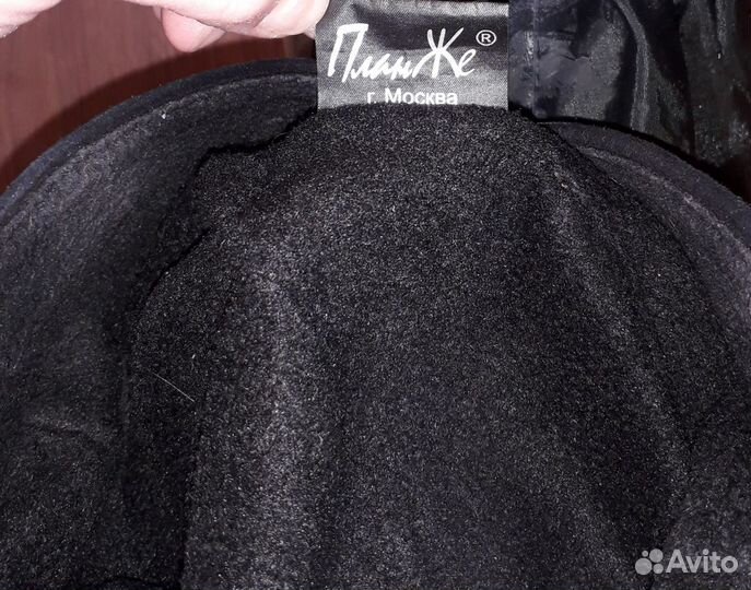 Берет замшевый, на флисе