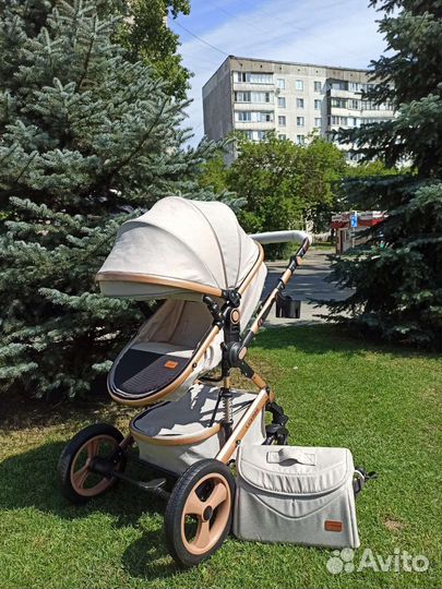 Новая коляска для новорожденных Luxmom 518 2в1