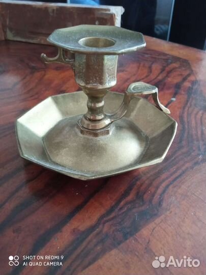 Подсвечник бронза.Винтаж.Европа