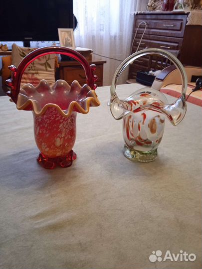 Ваза стекло Корзина