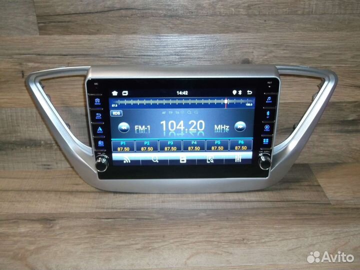 Магнитола Hyundai Solaris Android с крутилками