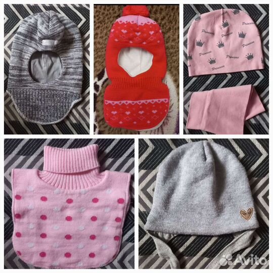 Комплект Шапка Шлем Манишка Lassie