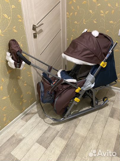 Коляска санки Ника / 6 колес