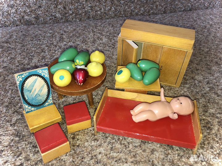 Кукольная мебель (дерево, СССР)