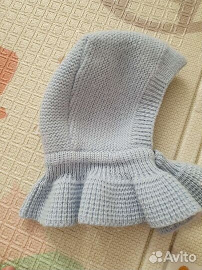 Шапка журавлик 40-42 для новорождённого