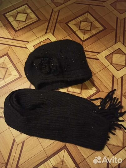 Комплект берет, шарф