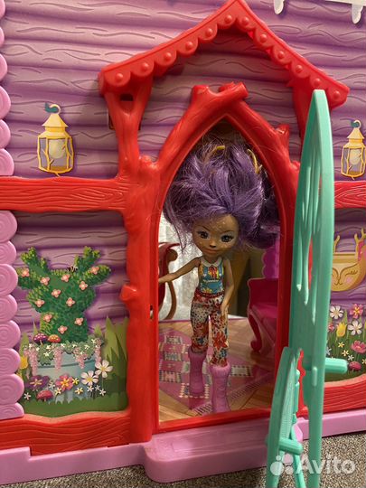 Домик кукольный enchantimals и сани