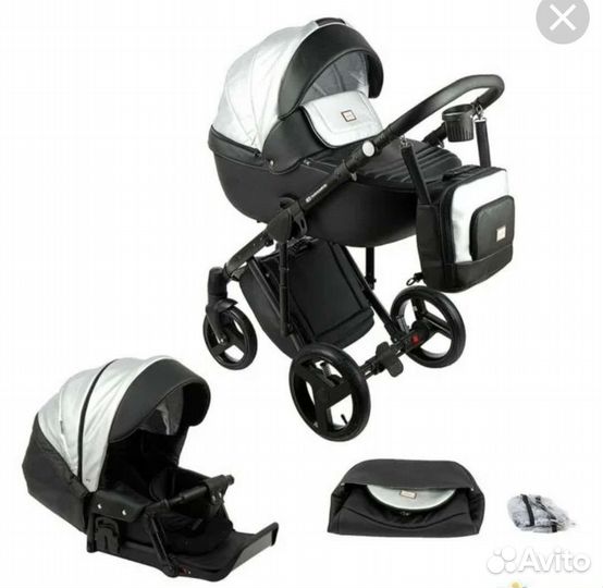Коляска 2 в 1 adamex (в подарок автолюлька)