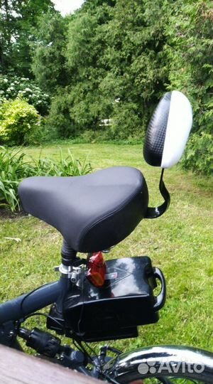 Широкое, комфортное вело седло со спинкой