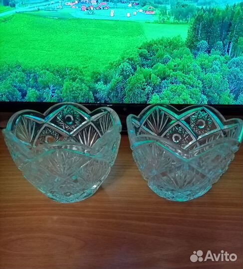 Вазочки хрустальные