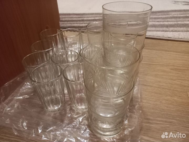 Стопки граненые и стаканы