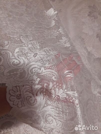 Шторы тюль Белая фигурная 3 Метра