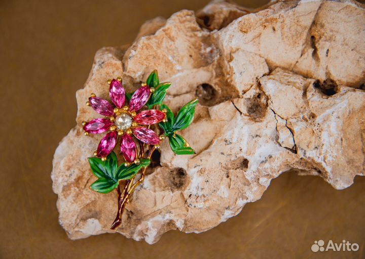 Брошь старинная винтажная коллекционная