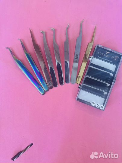 Пинцет для наращивания ресниц