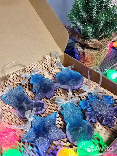 Ёлочные игрушки из эпоксидной смолы