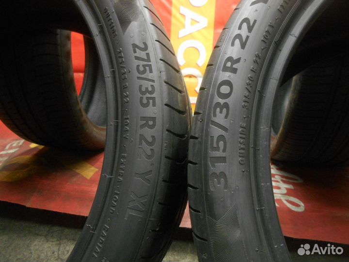 Continental ContiPremiumContact 6 315/30 R22 и 275/35 R22