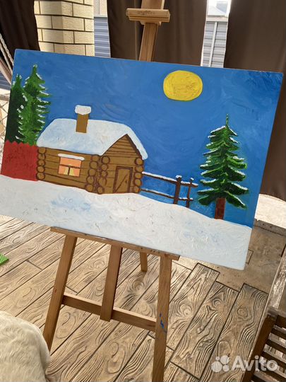 Картина маслом на холсте большая