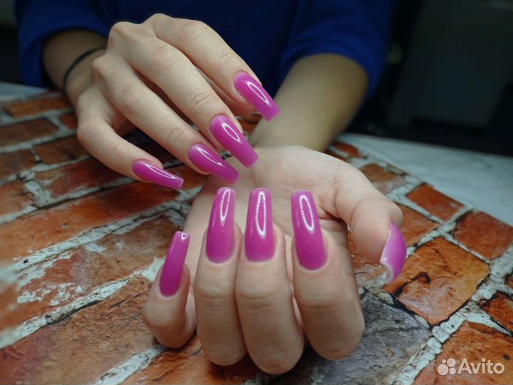 Маникюр гель-лак, наращивание ногтей, педикюр