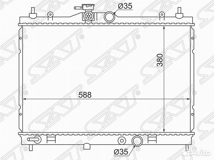 Радиатор охлаждения двигателя Nissan Sentra 2014
