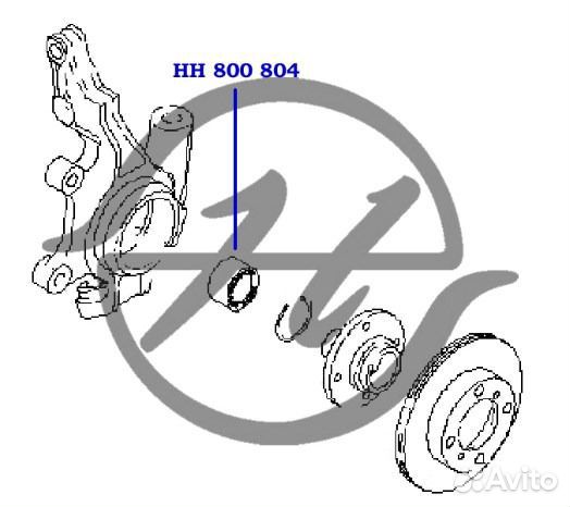 Подшипник ступицы Ниссан Альмера Митсубиси Лансер