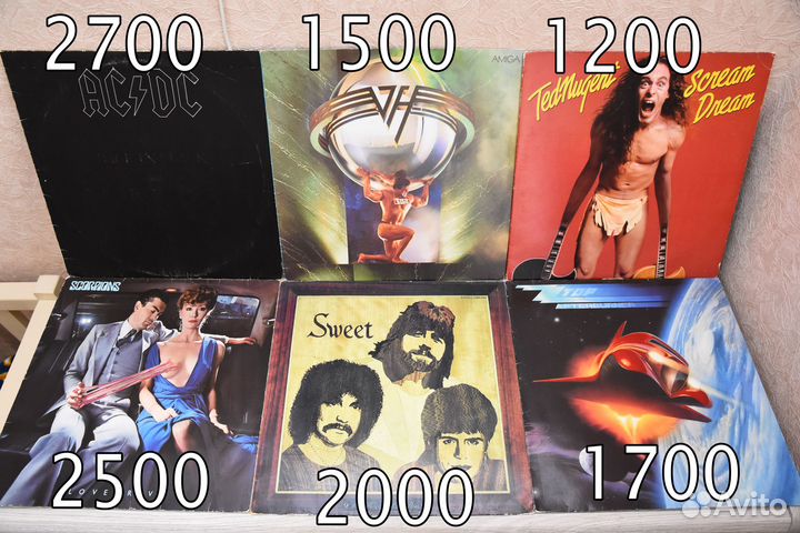 Faith No More, Judas Priest, Sweet, Van Halen, AC