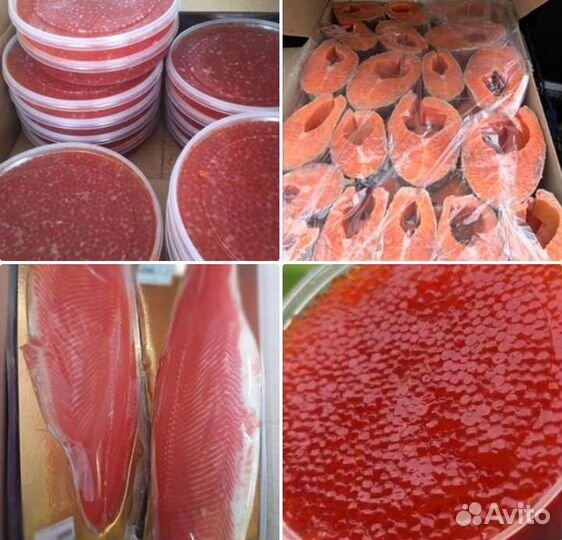 Икра красная, стейки, филе форели