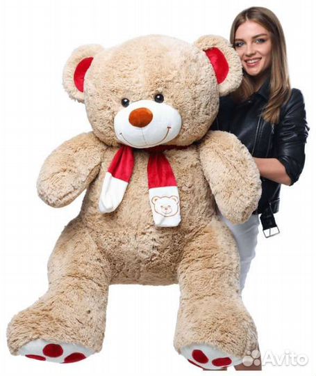 Новые Большие Плюшевые медведи 90-180см