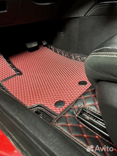 3Д (3D) коврики из экокожи JAC Джак