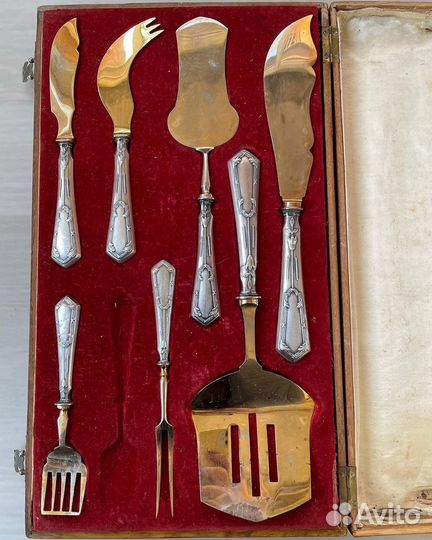 Набор столовых приборов. Серебро 84 пробы