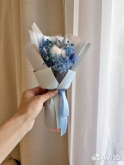 Мини букеты из сухоцветов на 1 сентября