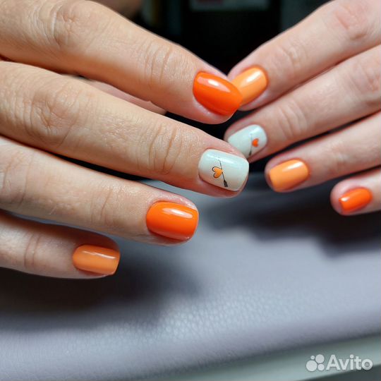 Наращивание ногтей, маникюр,педикюр