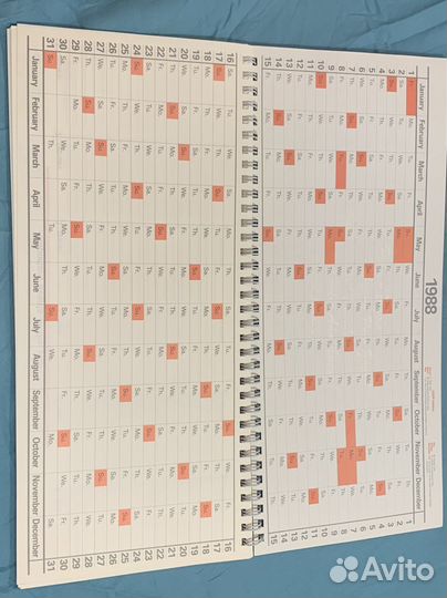 Ежедневник Морфлот, СССР 1988 год
