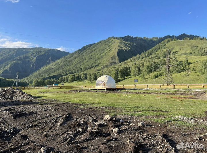 Купольный шатер для глэмпинга диаметр 6 м