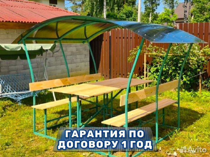 Беседка садовая из поликарбоната