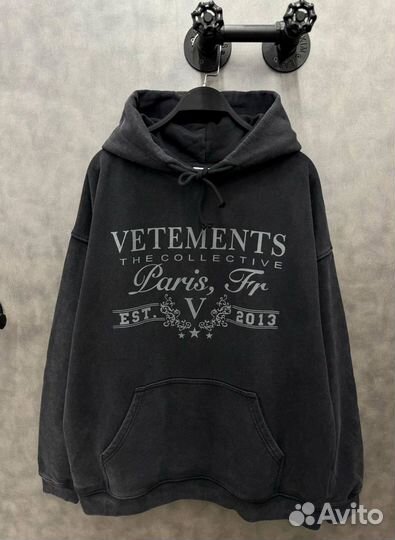 Vetements худи оверсайз Paris