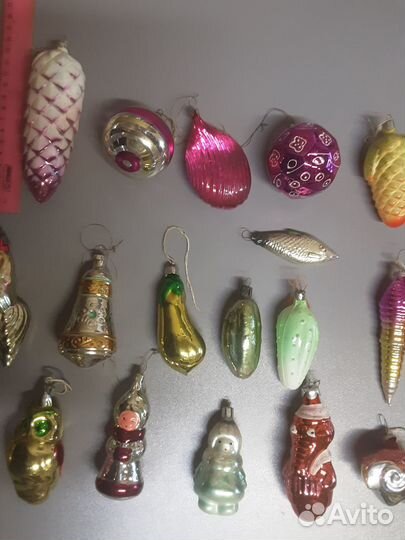 Елочные игрушки СССР. Стекло